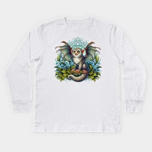 Monkey Dragon Kids Long Sleeve T-Shirt